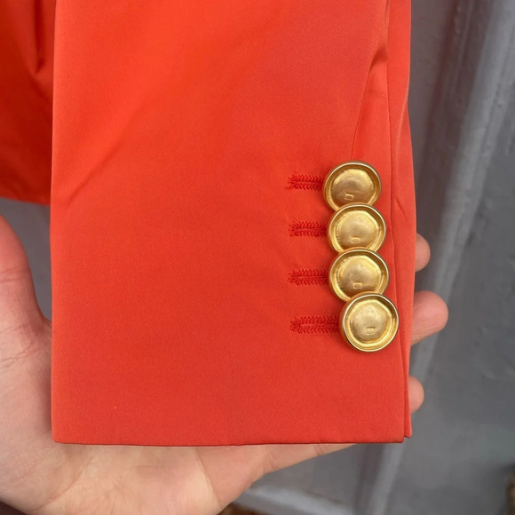 Circle Of Gentleman Women's Orange Blazer, size 8 - Picture 5 of 13